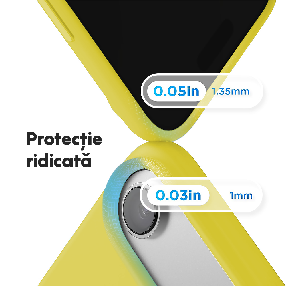Husa Soft Silicone - iPhone 17 Air - Yellow