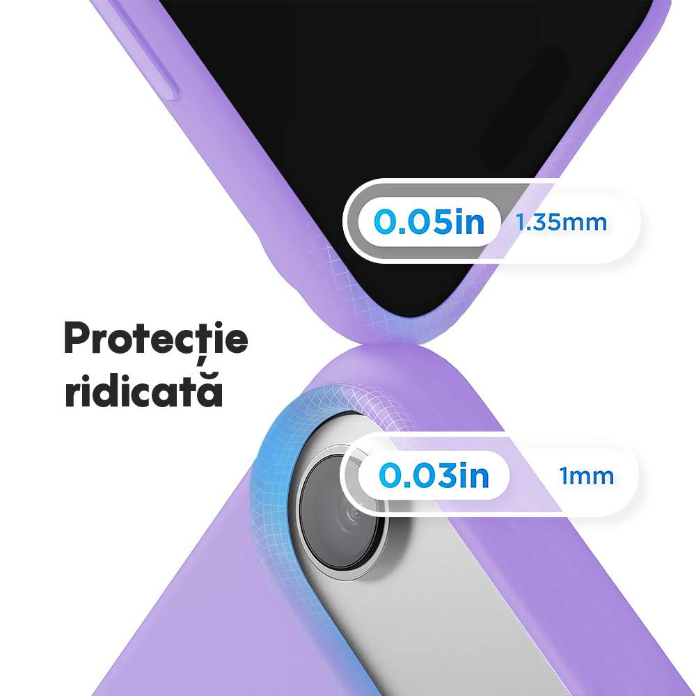Husa Soft Silicone - iPhone 17 Air - Light Lilac