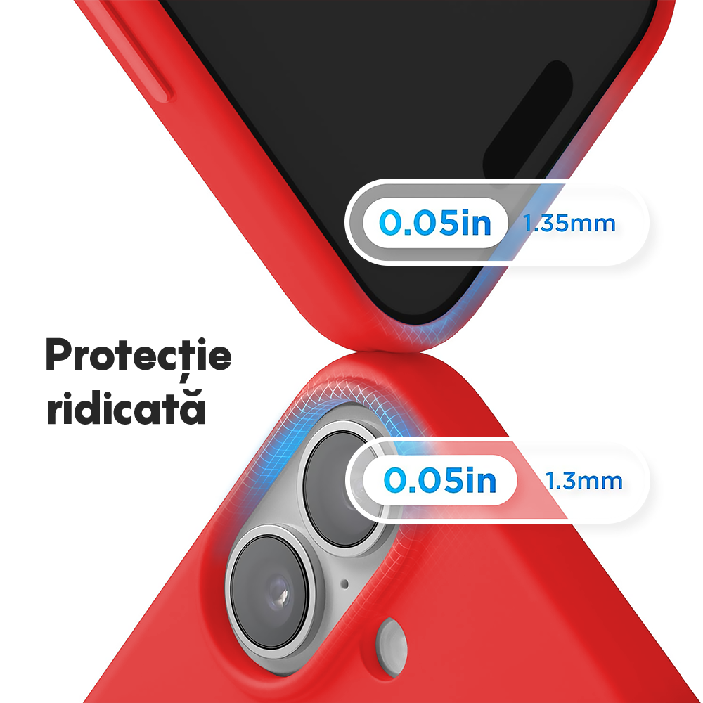 Husa Soft Silicone - iPhone 17 - Red