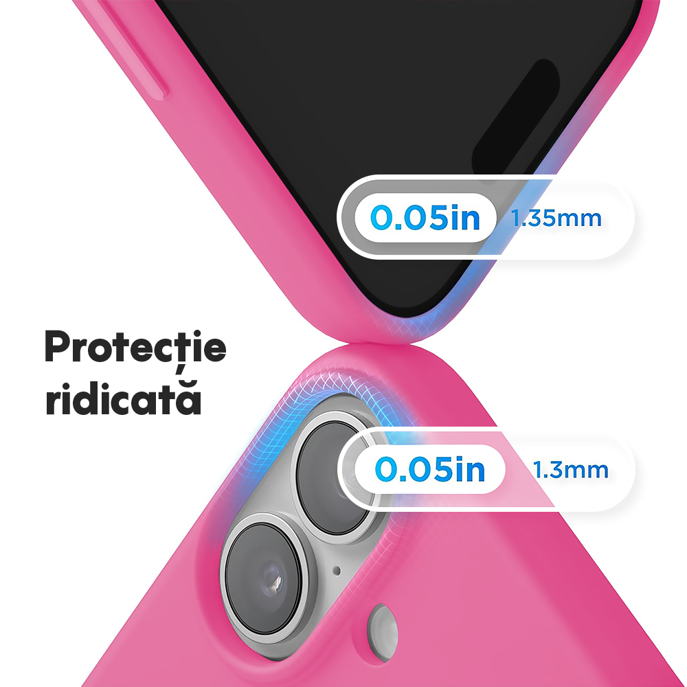 Husa Soft Silicone - iPhone 17 - Fuchsia