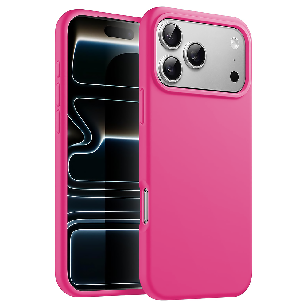 Husa Soft Silicone - iPhone 17 Pro Max - Fuchsia