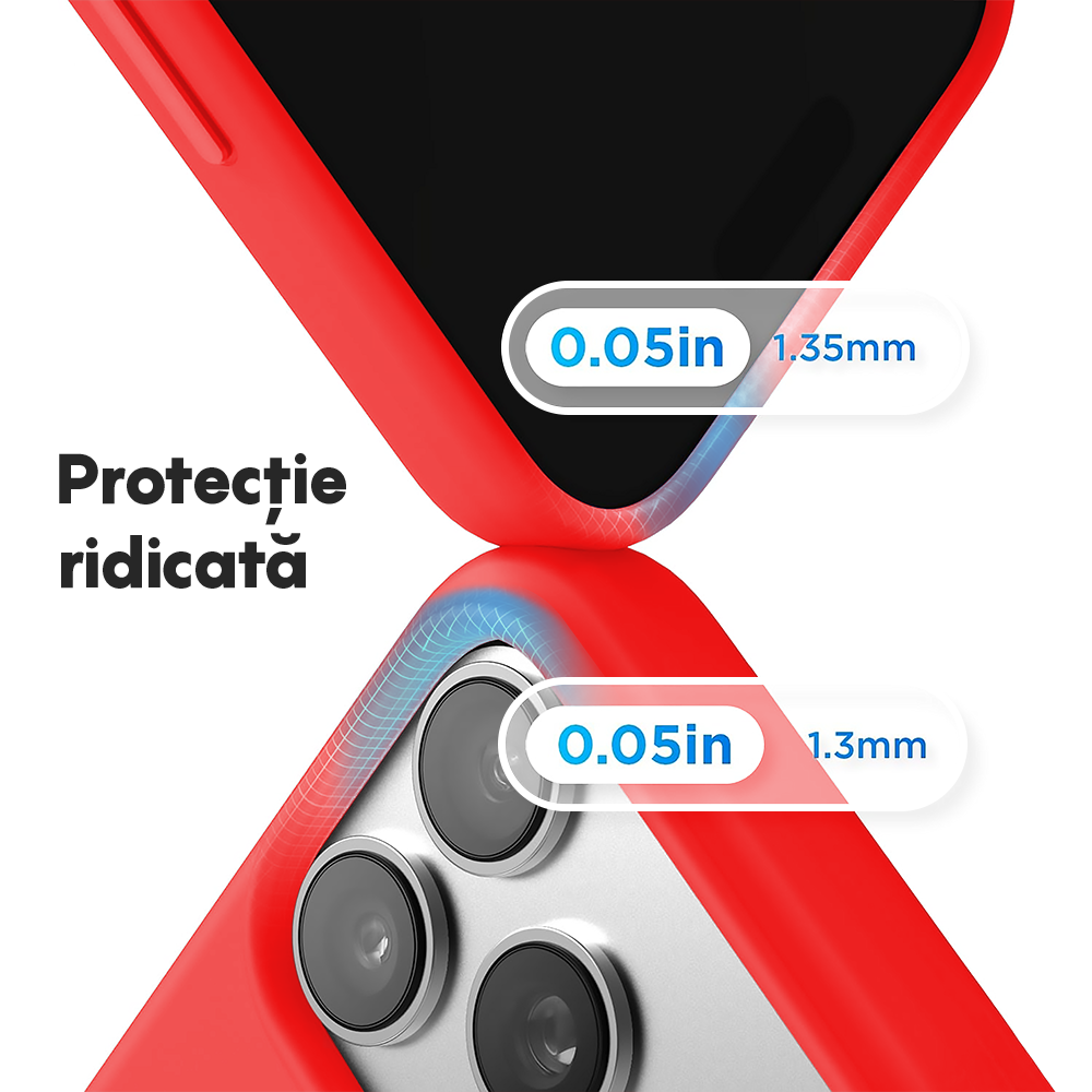 Husa Soft Silicone - iPhone 17 Pro - Red