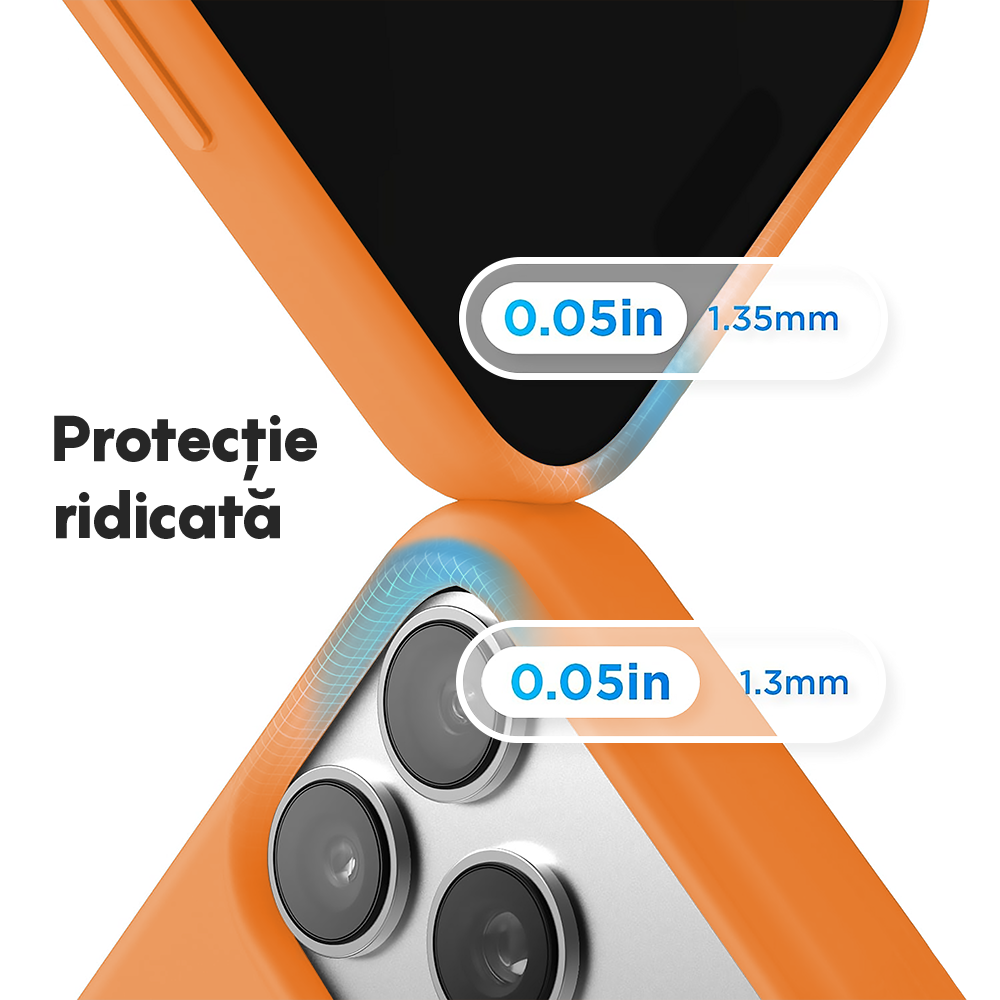Husa Soft Silicone - iPhone 17 Pro - Nectarine