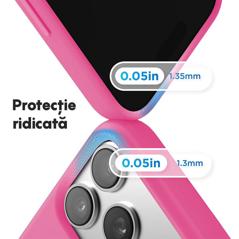 Husa Soft Silicone - iPhone 17 Pro - Fuchsia