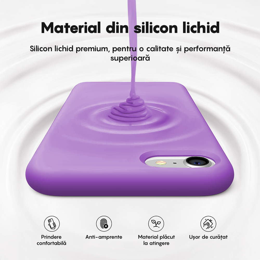 Husa Soft Silicone - iPhone 7/8/SE2 - Light Purple