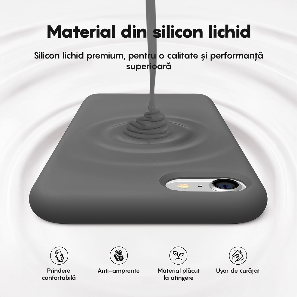 Husa Soft Silicone - iPhone 7/8/SE2 - Dark Gray