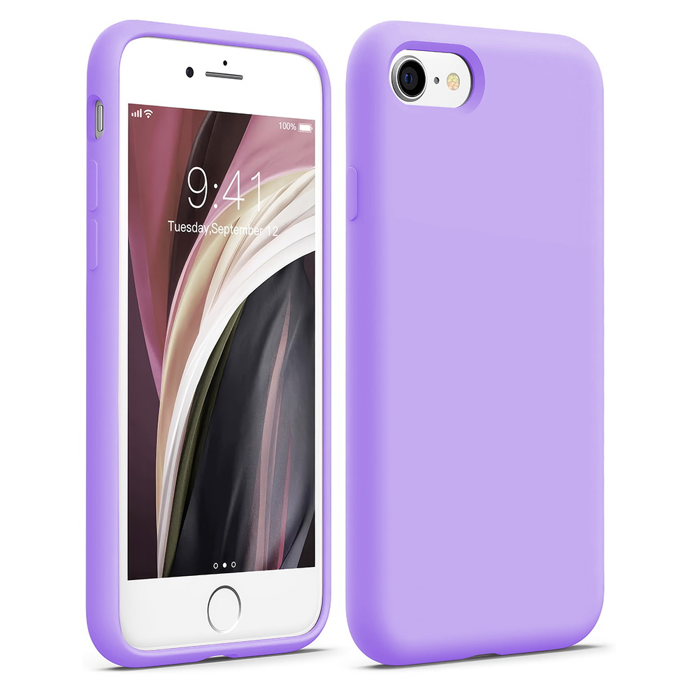 Husa Soft Silicone - iPhone 7/8/SE2 - Light Lilac