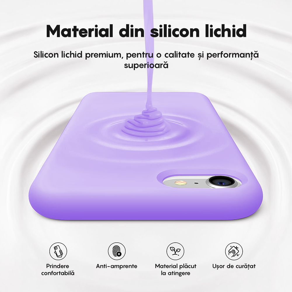 Husa Soft Silicone - iPhone 7/8/SE2 - Light Lilac
