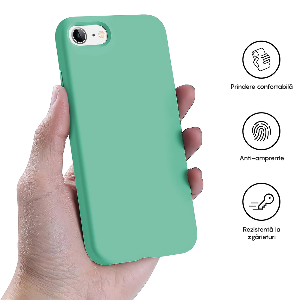 Husa Soft Silicone - iPhone 7/8/SE2 - Webster Green
