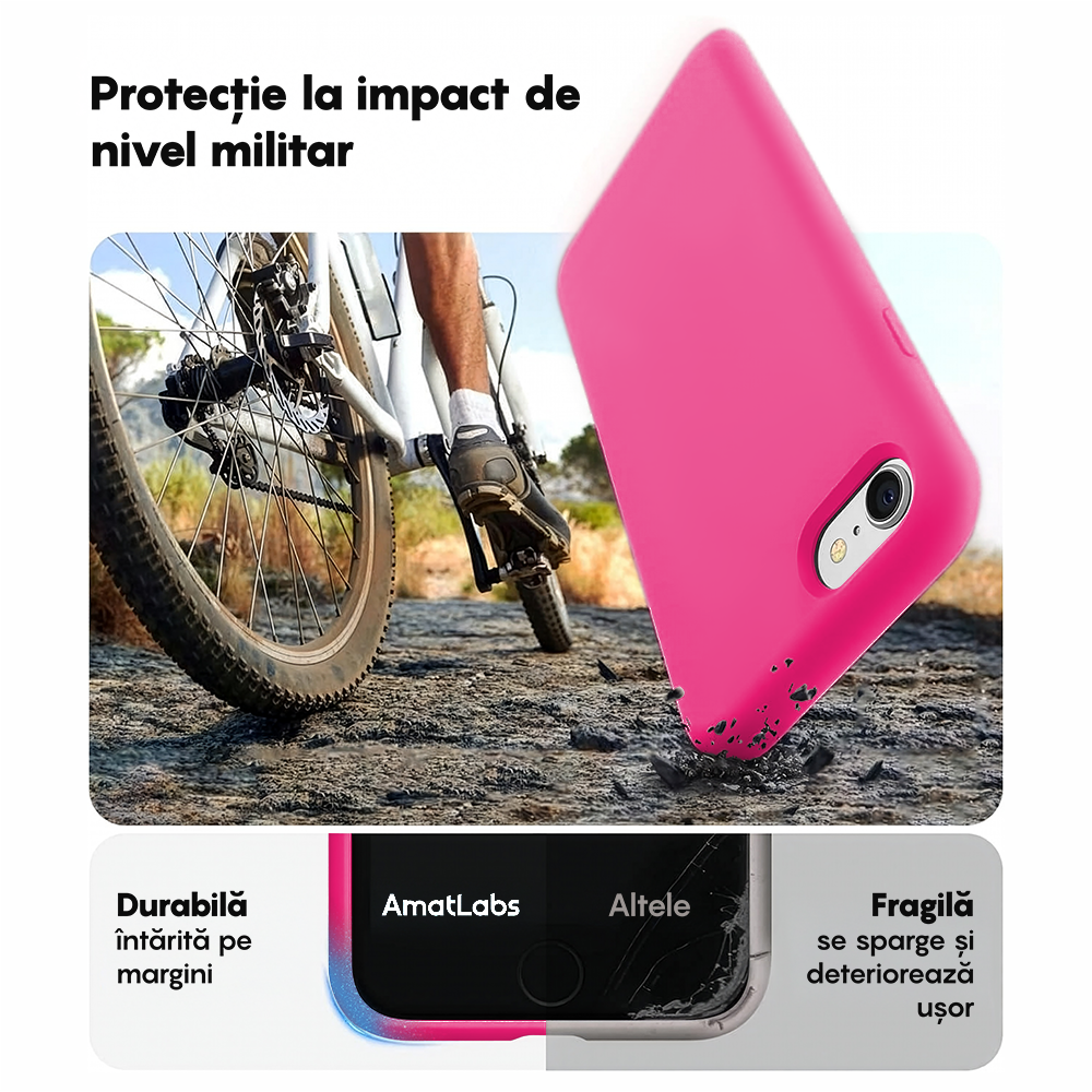 Husa Soft Silicone - iPhone 7/8/SE2 - Fuchsia