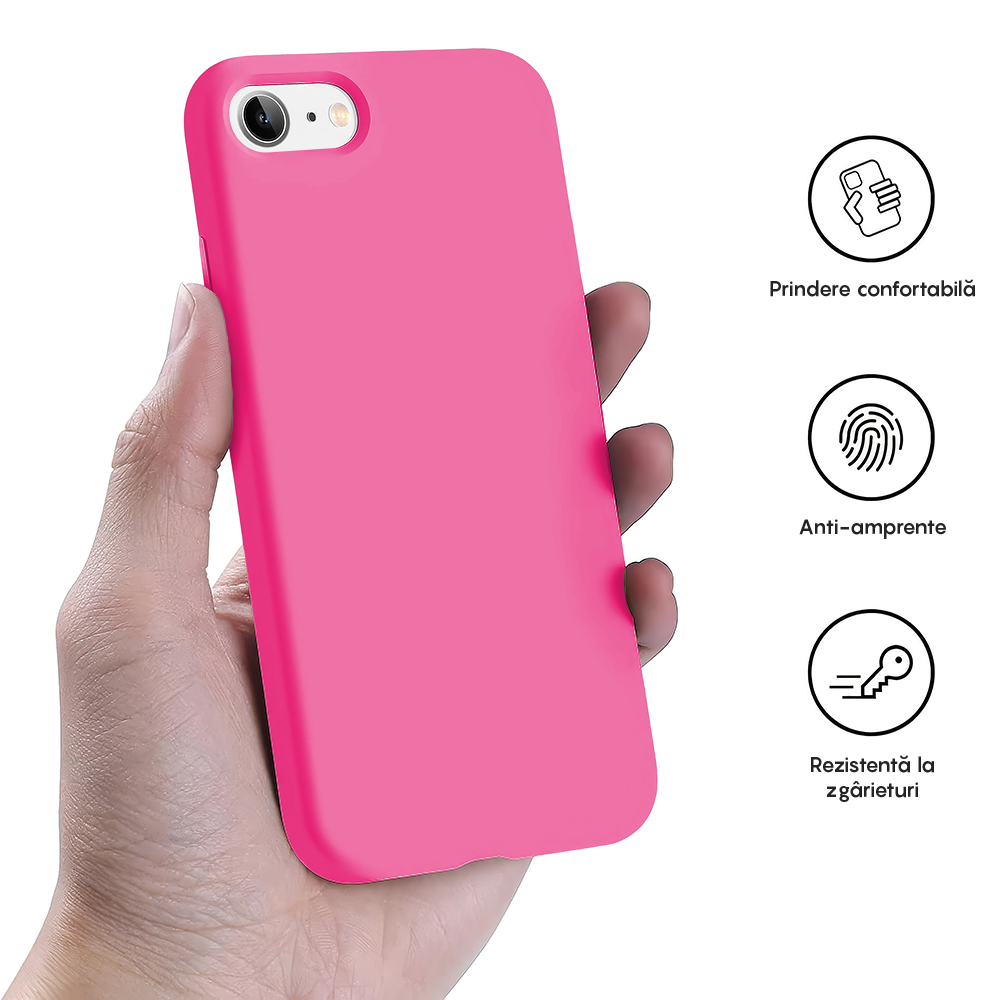 Husa Soft Silicone - iPhone 7/8/SE2 - Fuchsia