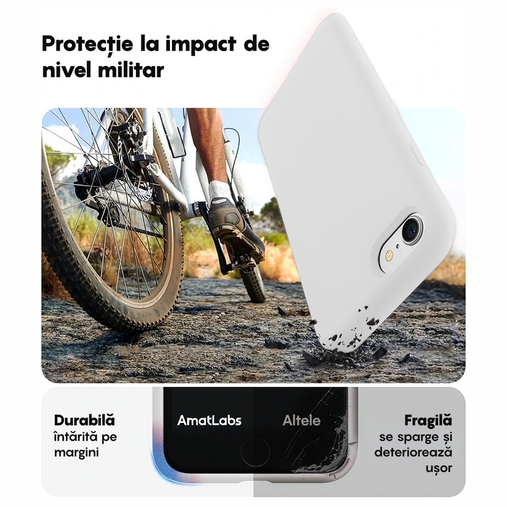 Husa Soft Silicone - iPhone 7/8/SE2 - Alb