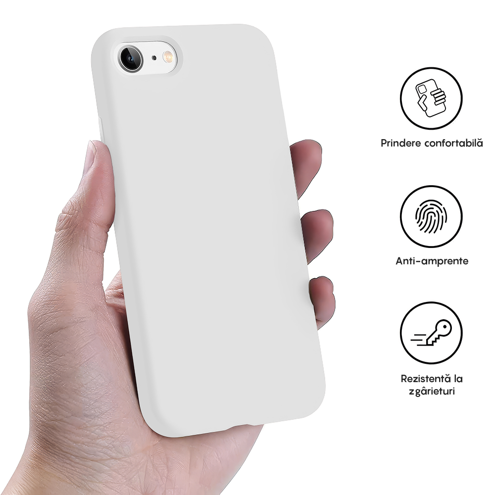 Husa Soft Silicone - iPhone 7/8/SE2 - Alb