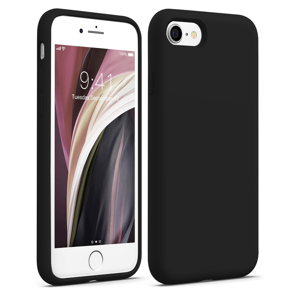 Husa Soft Silicone - iPhone 7/8/SE2 - Negru