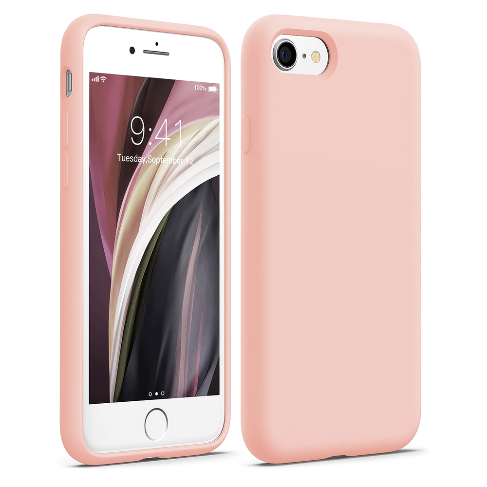Husa Soft Silicone - iPhone 7/8/SE2 - Pink Sand