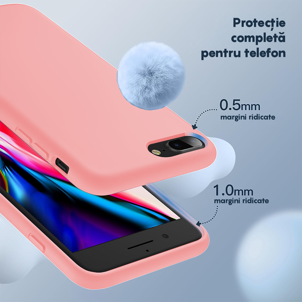Husa Soft Silicone - iPhone 7 Plus/8 Plus - Roz