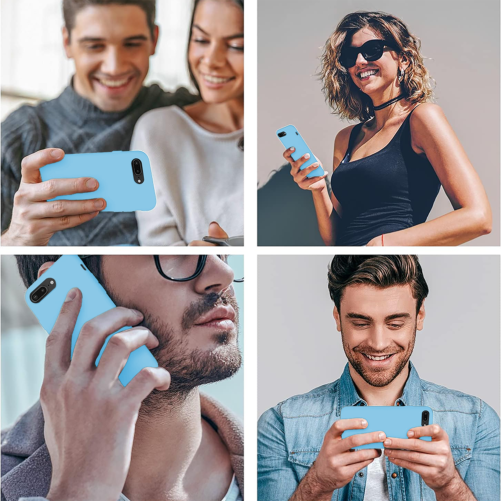 Husa Soft Silicone - iPhone 7 Plus/8 Plus - Cadet Blue