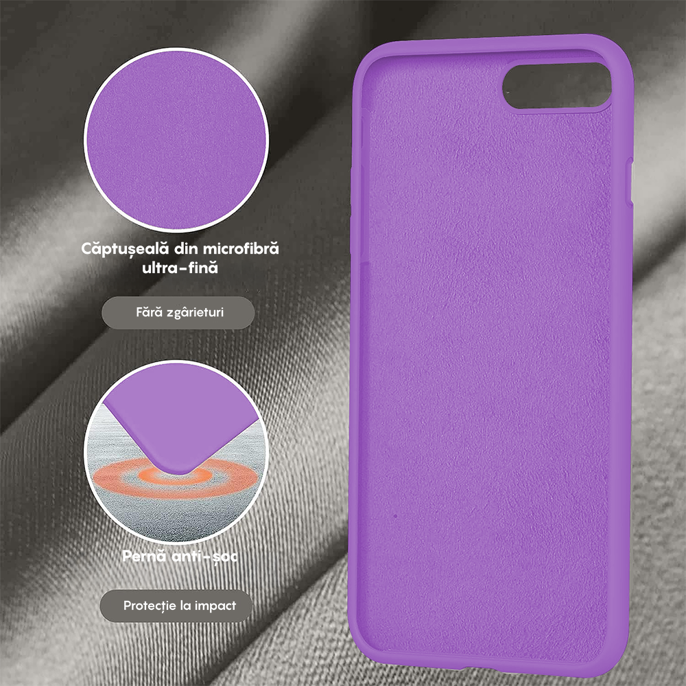 Husa Soft Silicone - iPhone 7 Plus/8 Plus - Light Purple