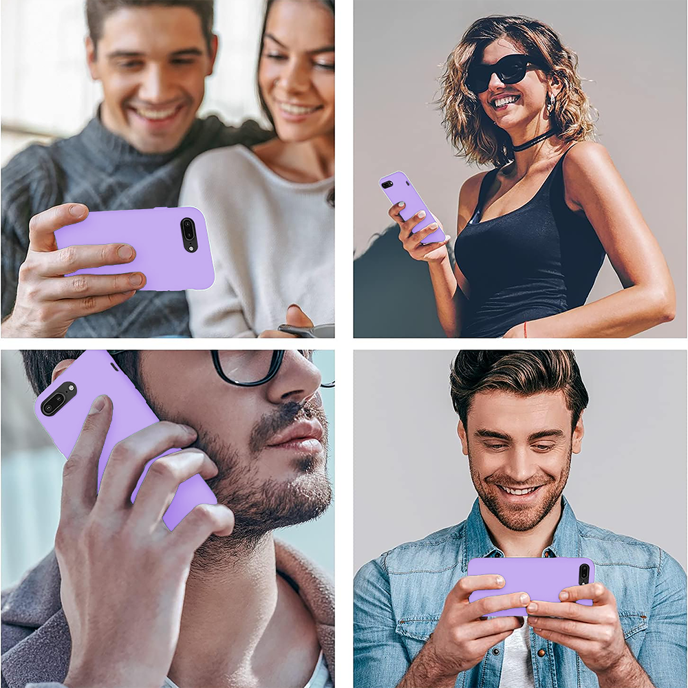 Husa Soft Silicone - iPhone 7 Plus/8 Plus - Light Lilac