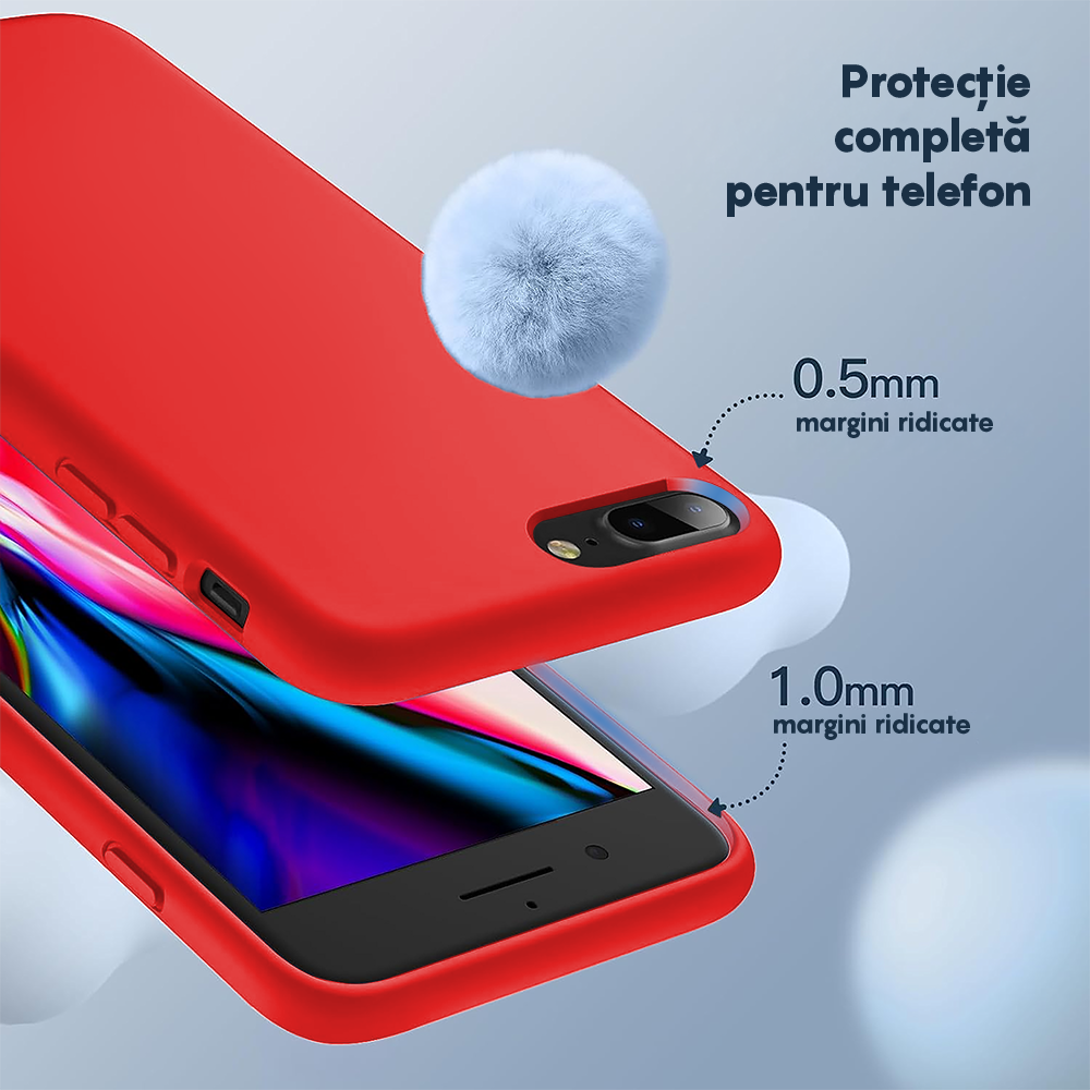 Husa Soft Silicone - iPhone 7 Plus/8 Plus - Red