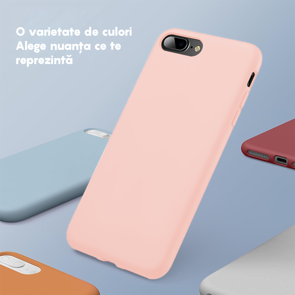 Husa Soft Silicone - iPhone 7 Plus/8 Plus - Pink Sand