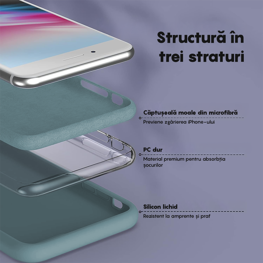 Husa Soft Silicone - iPhone 7 Plus/8 Plus - Midnight Blue