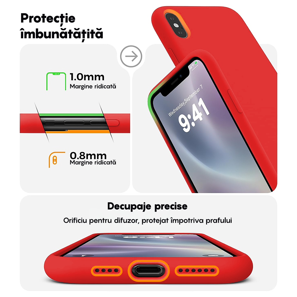 Husa Soft Silicone - iPhone XR - Red