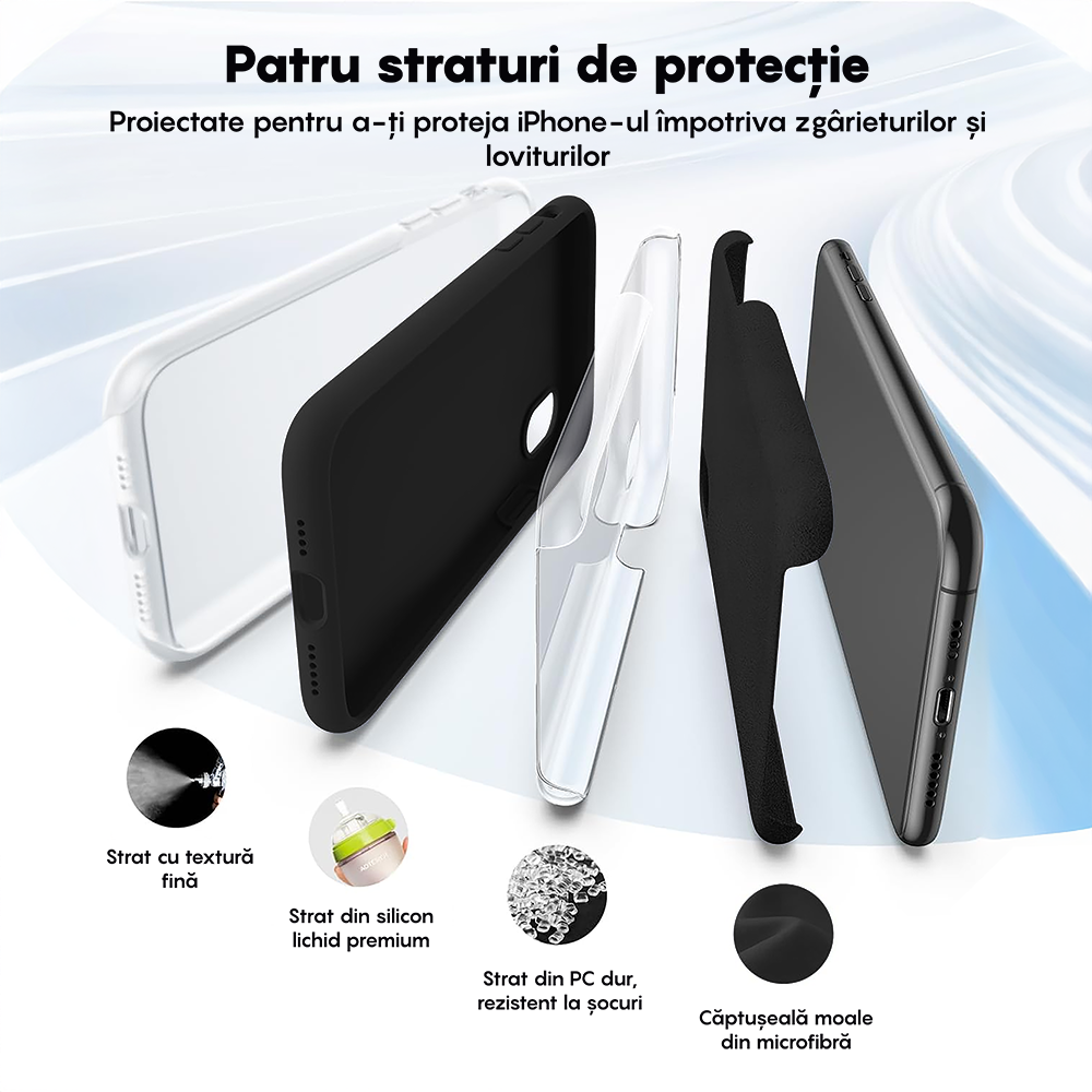 Husa Soft Silicone - iPhone XR - Negru
