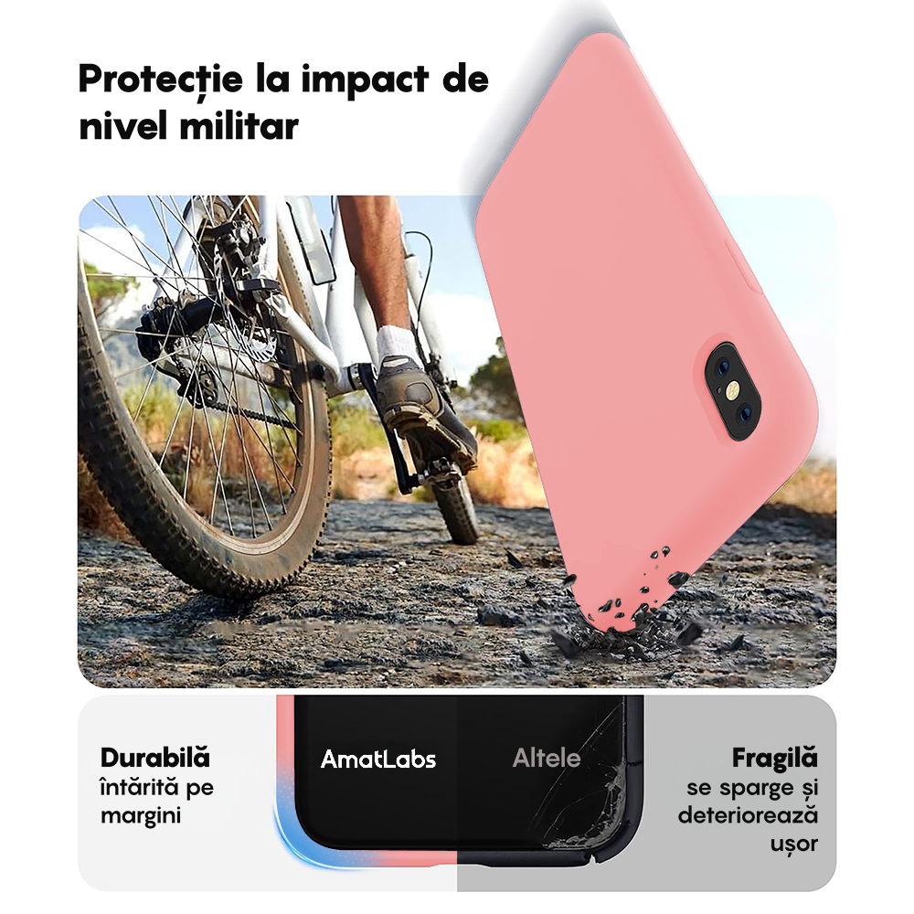 Husa Soft Silicone - iPhone XS Max - Roz