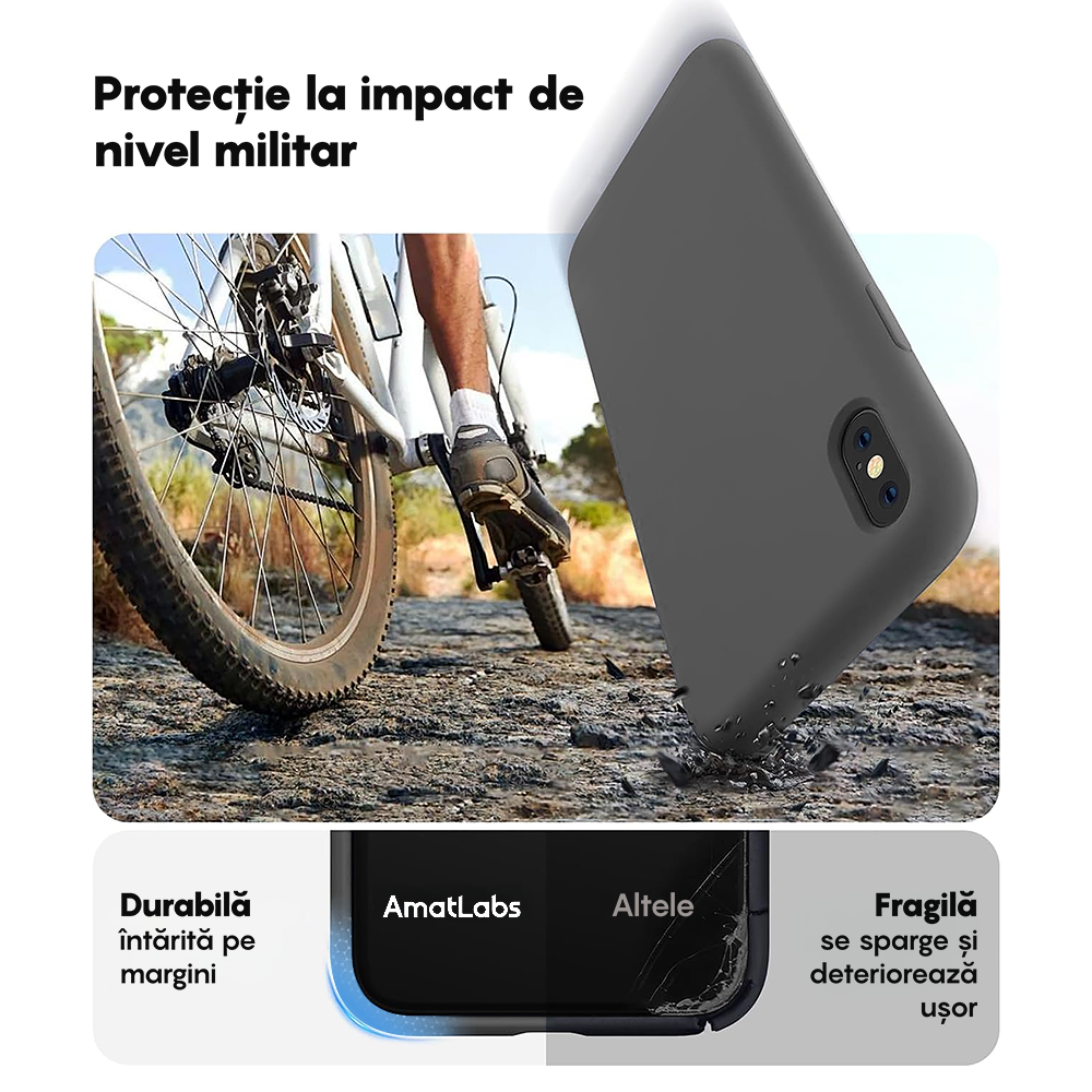 Husa Soft Silicone - iPhone XS Max - Dark Gray