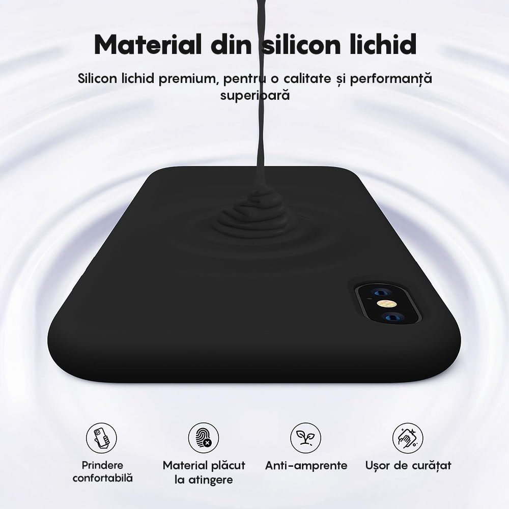 Husa Soft Silicone - iPhone XS Max - Negru