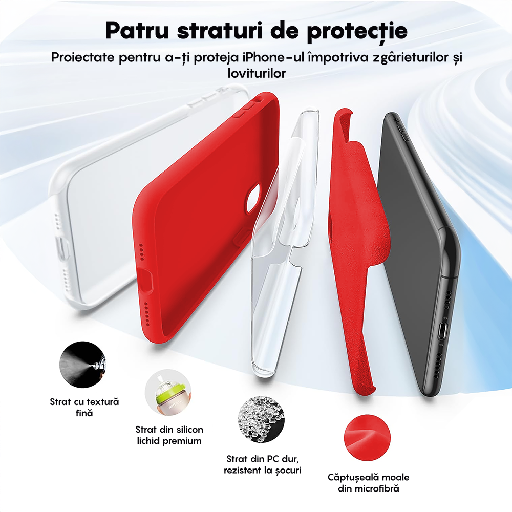 Husa Soft Silicone - iPhone X/XS - Red