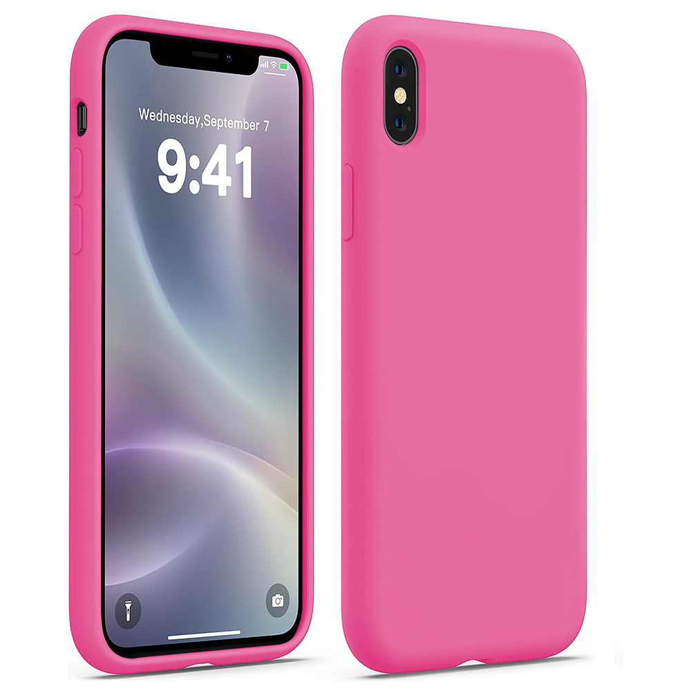 Husa Soft Silicone - iPhone X/XS - Fuchsia