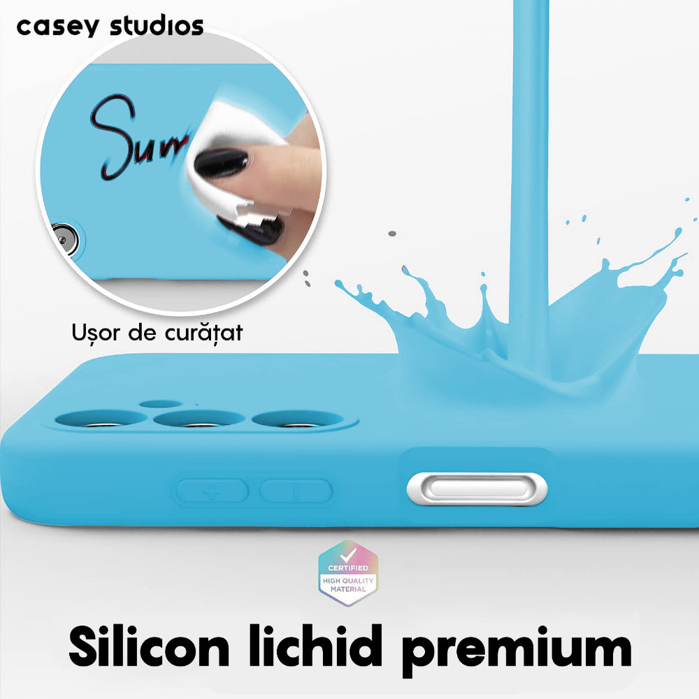 Husa Soft Silicone - Samsung Galaxy A14 4G/5G - Cadet Blue