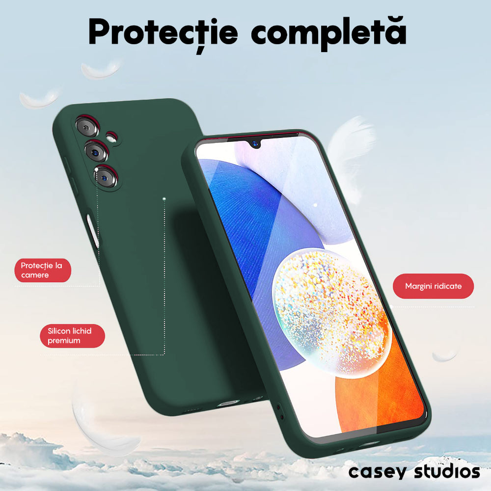 Husa Soft Silicone - Samsung Galaxy A14 4G/5G - Webster Green