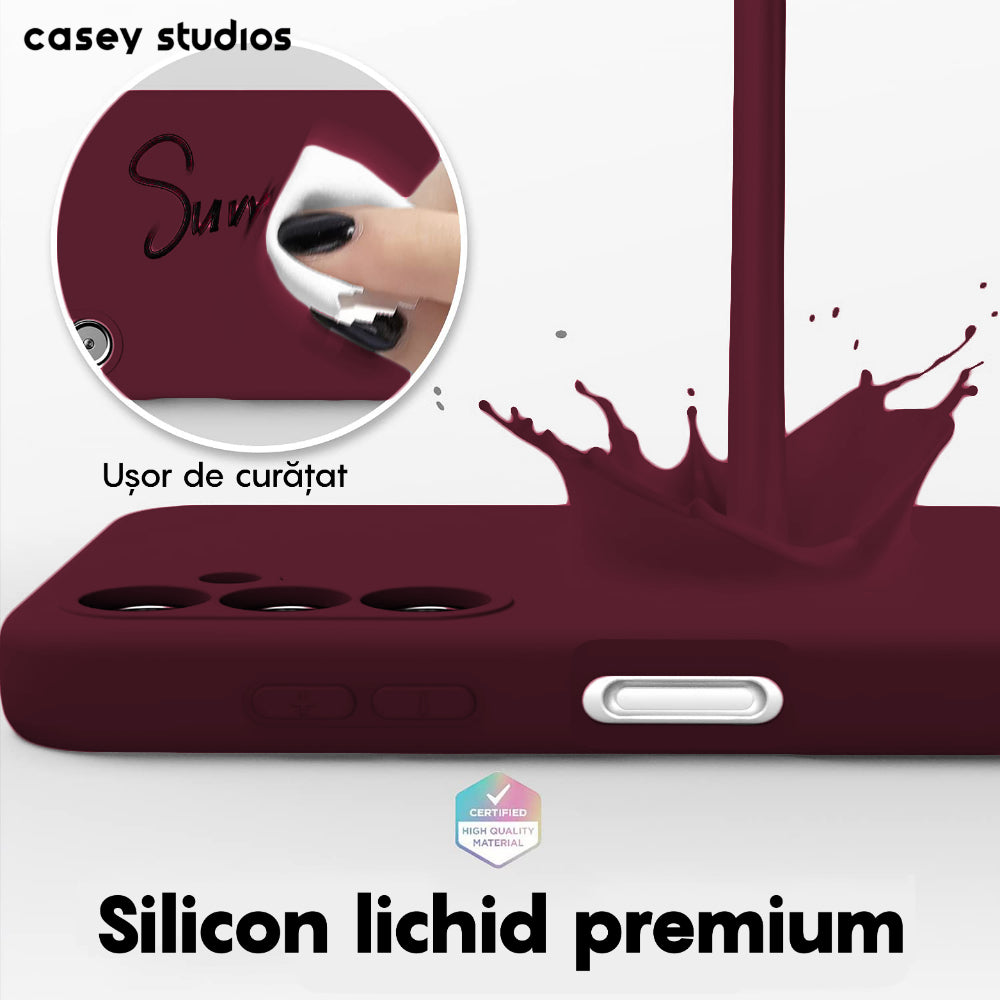 Husa Soft Silicone - Samsung Galaxy A34 - Burgundy