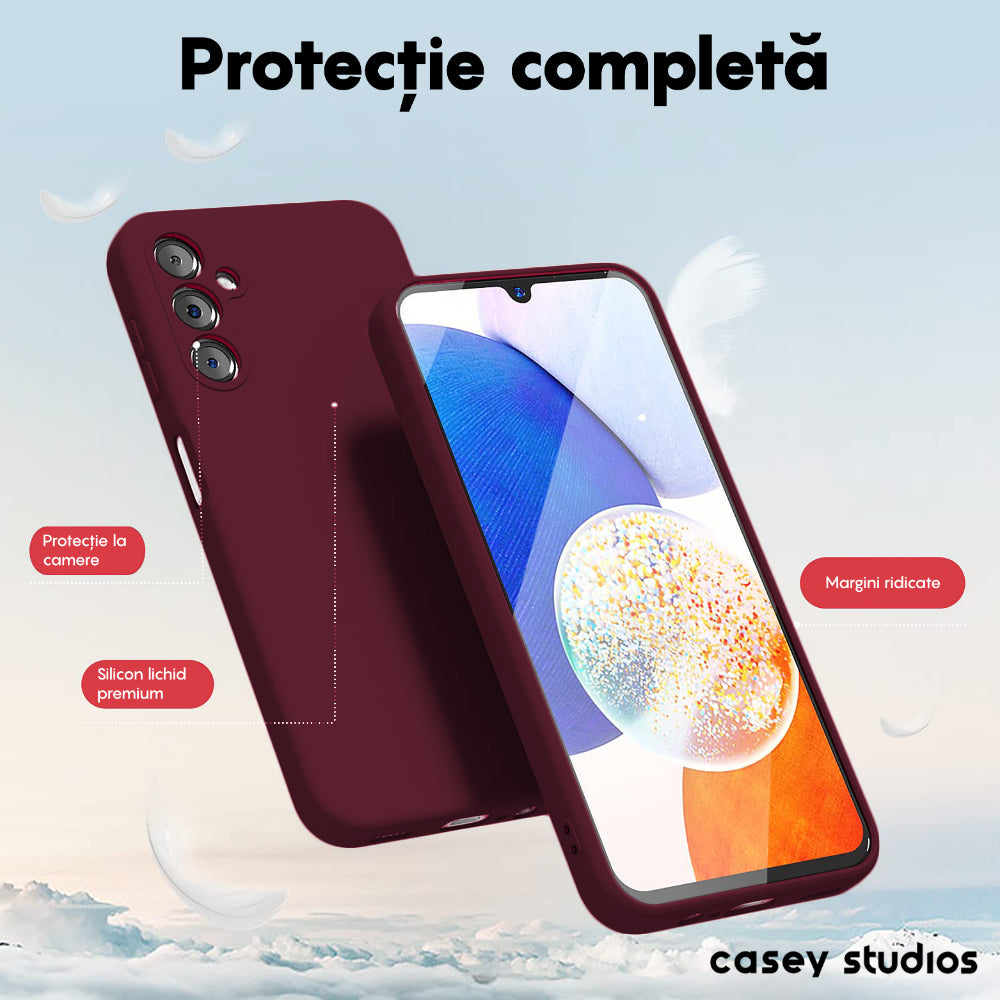 Husa Soft Silicone - Samsung Galaxy A34 - Burgundy