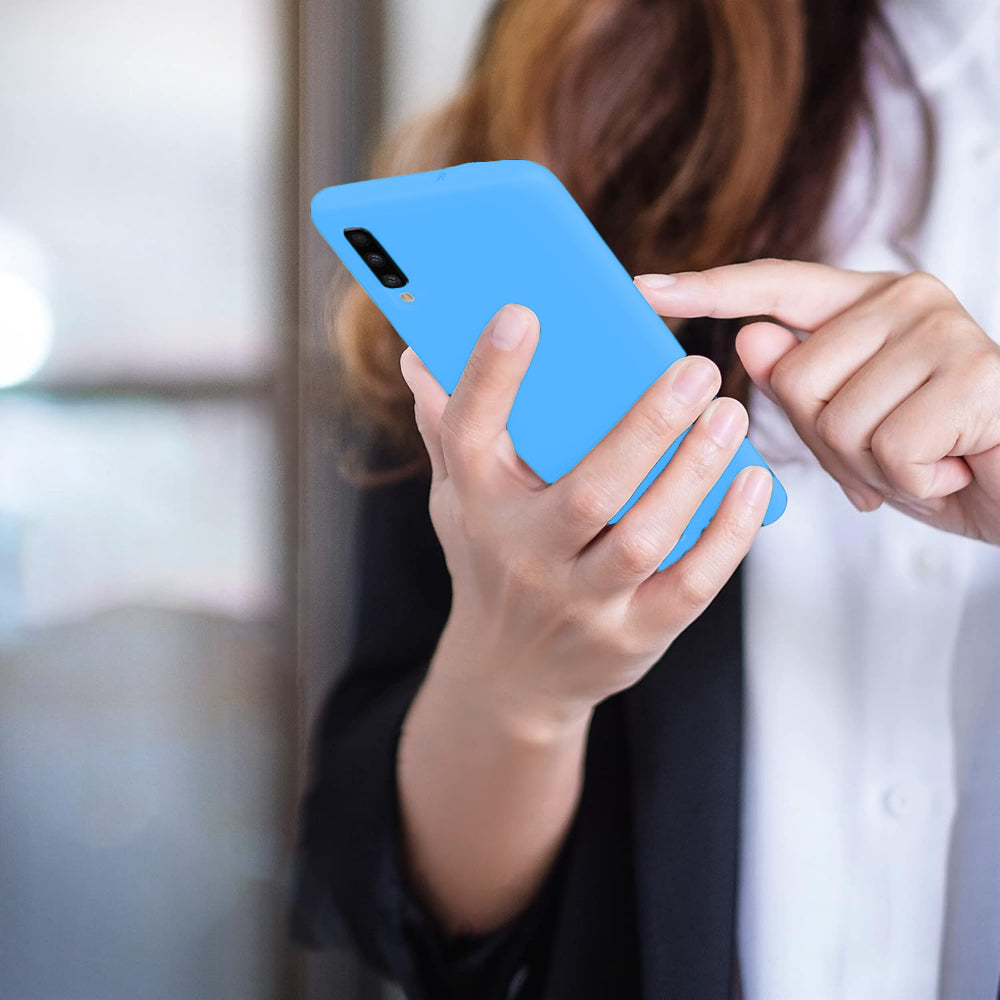 Husa Soft Silicone - Samsung Galaxy A50 - Cadet Blue