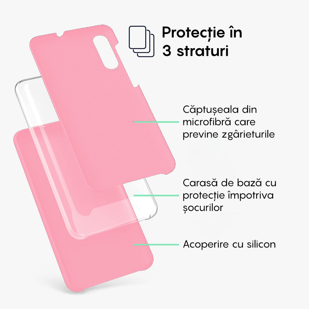 Husa Soft Silicone - Samsung Galaxy A50 - Roz