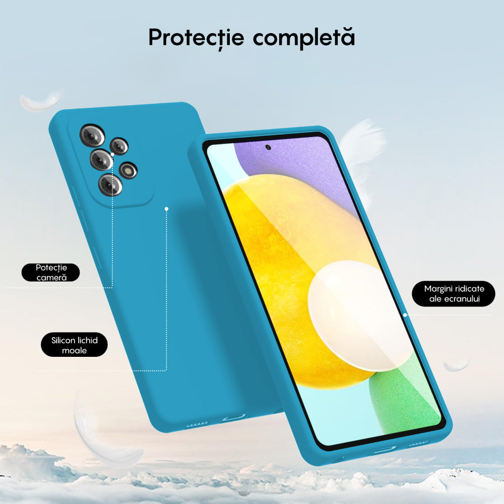 Husa Soft Silicone - Samsung Galaxy A52 4G/A52 5G/A52S 5G - Cadet Blue