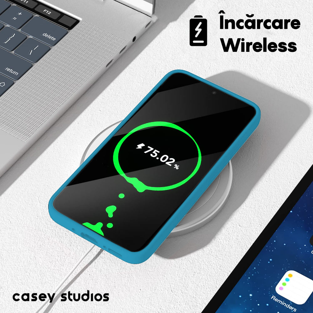 Husa Soft Silicone - Samsung Galaxy A54 - Cadet Blue