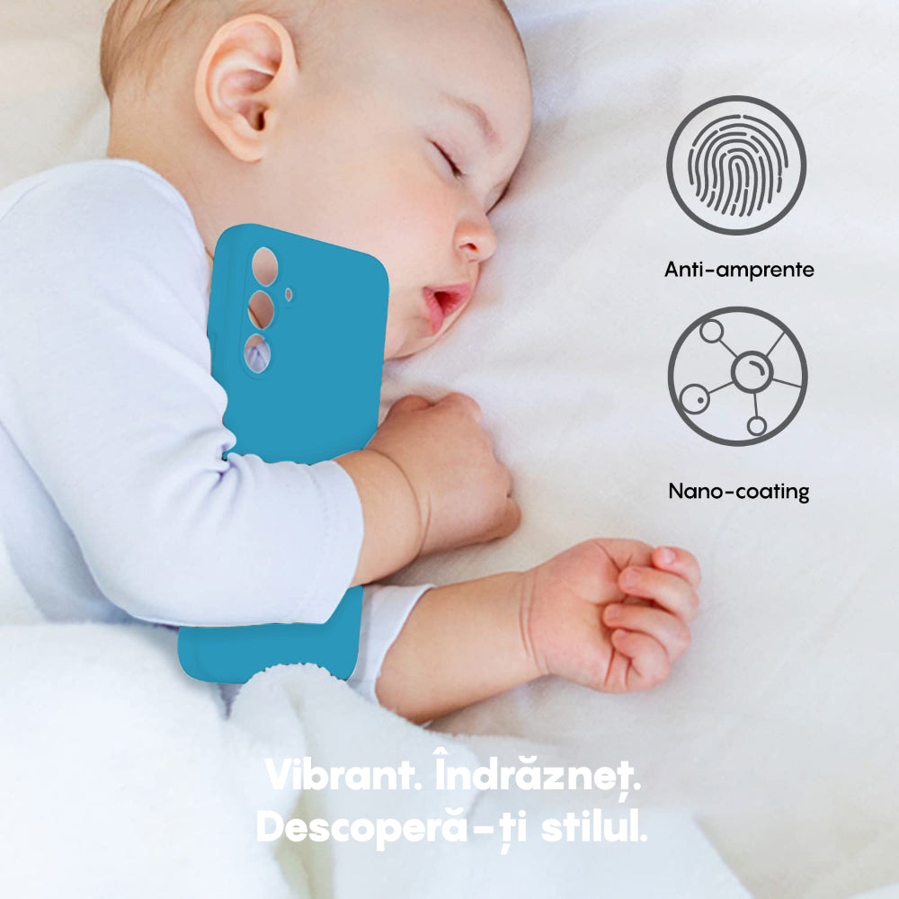 Husa Soft Silicone - Samsung Galaxy A54 - Cadet Blue