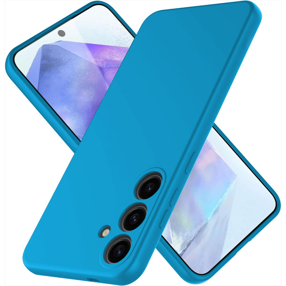 Husa Soft Silicone - Samsung Galaxy A55 5G - Cadet Blue