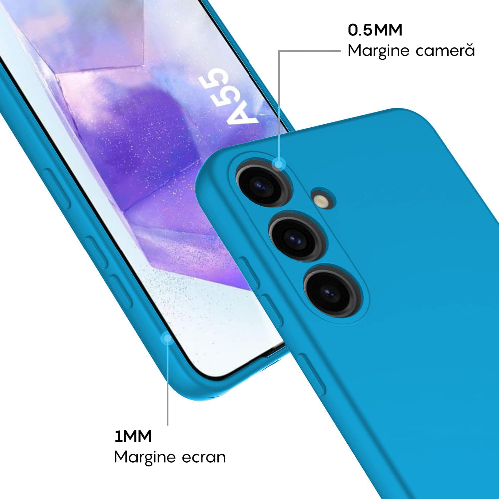Husa Soft Silicone - Samsung Galaxy A55 5G - Cadet Blue