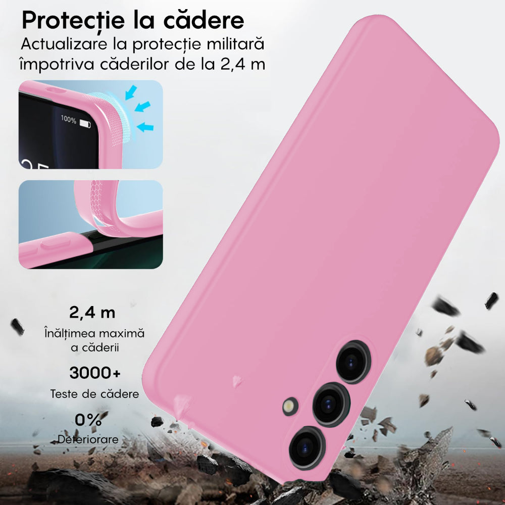 Husa Soft Silicone - Samsung Galaxy A55 5G - Roz