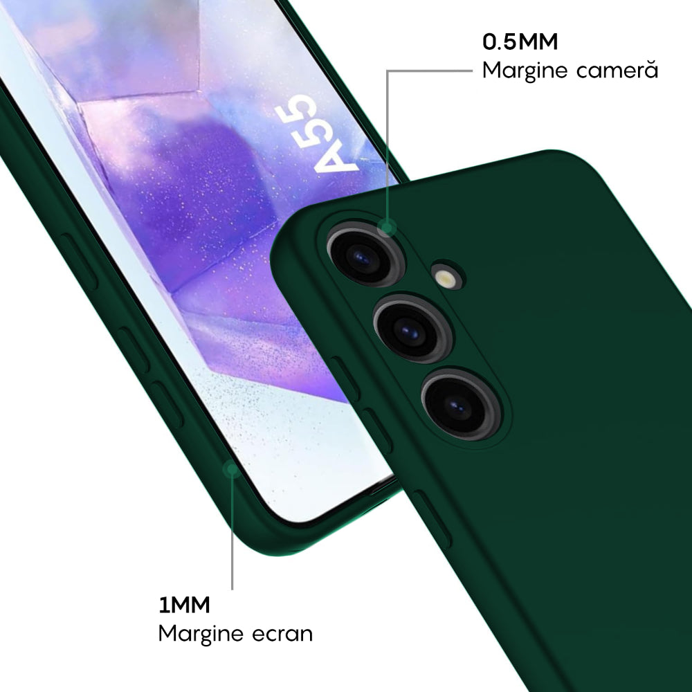 Husa Soft Silicone - Samsung Galaxy A55 5G - Webster Green