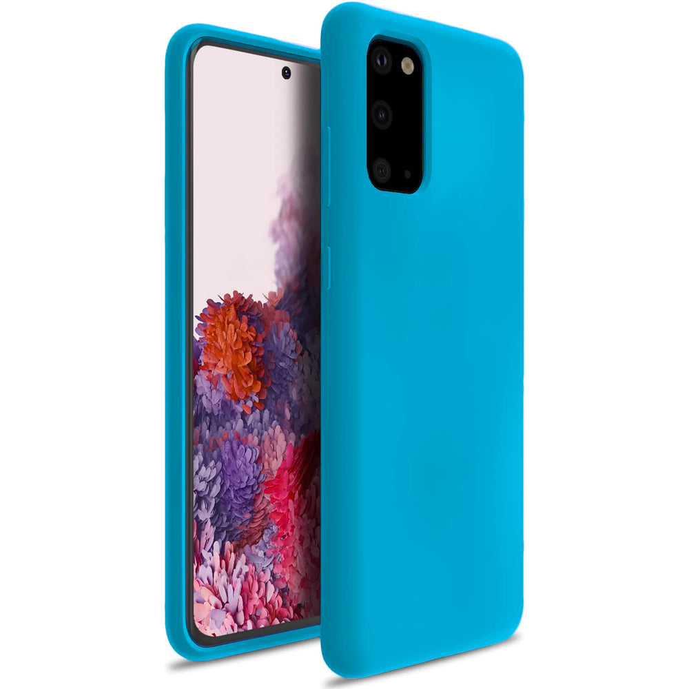 Husa Soft Silicone - Samsung Galaxy S20 - Cadet Blue