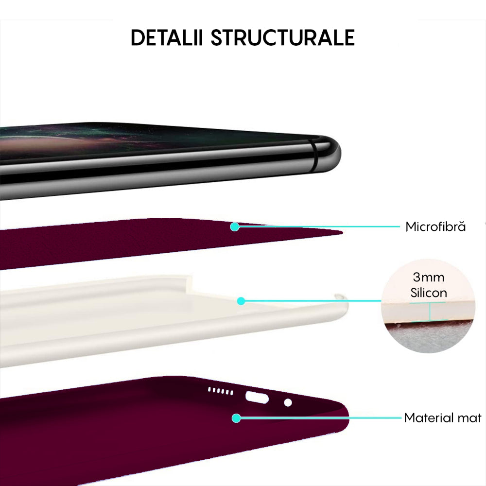 Husa Soft Silicone - Samsung Galaxy S20 - Burgundy