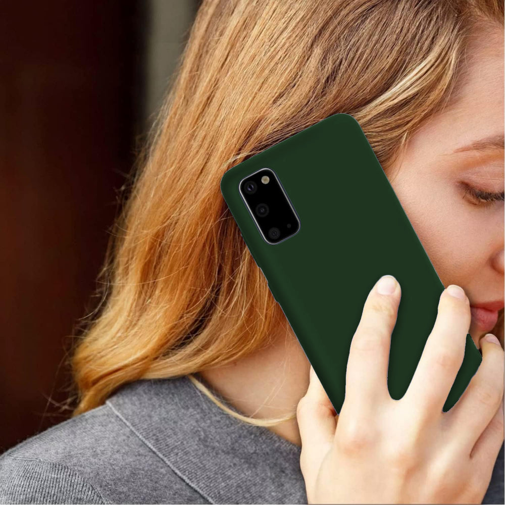 Husa Soft Silicone - Samsung Galaxy S20 - Webster Green