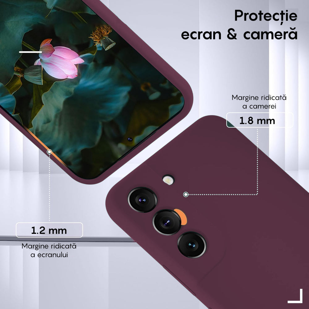 Husa Soft Silicone - Samsung Galaxy S22 - Burgundy